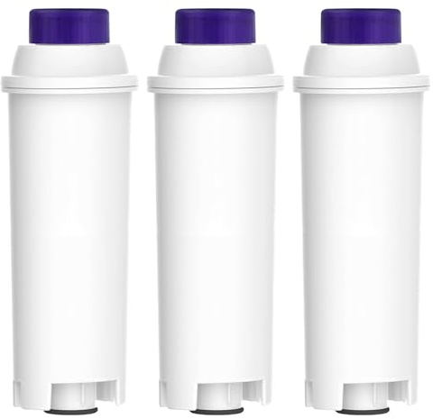 Haliya 3 Stücks Kaffeemaschine Wasserfilter für DeLonghi, Wasserfilter Delonghi Magnifica s DLSC002 Siebträgermaschine Delonghi Wasserfilter für De'Longhi ECAM, ETAM, EC, BC Serie