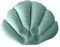 MagiDeal Inflatable Bath Pillow Shell Shaped Space Saving Head Supports Cushion Soft Bathtub Headrest Pillow Bath Support for Bathroom, blue green