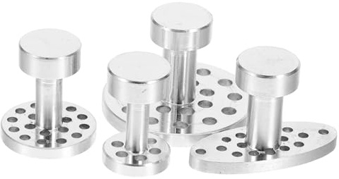 Anneome 4pcs Aluminum Alloy Dent Puller Tabs Slide Hammer Attachments Car Body Dent Removal Kit for Hail Damage Auto Repair Tools Lightweight