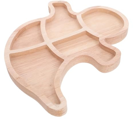 Sosoport Charola de Madera para Halloween con Compartimentos Bandeja Fantasma para Servir Queso y Aperitivos Ligera y Fácil de Limpiar para Fiestas y Reuniones