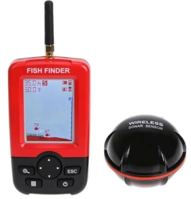 NGTFDCP Underwater Fishing Camera, Portable Wireless Sonar Depth Sounder For Fish Detection And Alarm In Oceans, Rivers And Lakes for Boat Kayak