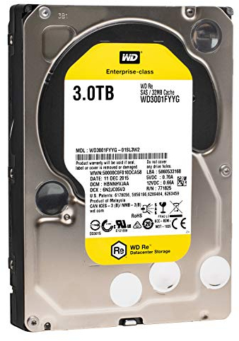 WD 3TB 3.5-inch Enterprise RE SAS Hard Drive
