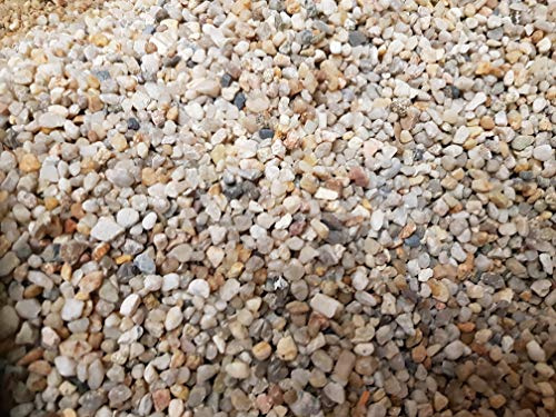 Grava para acuario, de 1 hasta 30 kg, fabricada en Alemania, arena de cuarzo, grano redondeado, 3-6 mm