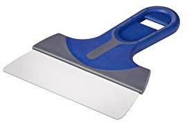 Colorus Profi Flächenspachtel 150 mm | Fassadenspachtel aus Edelstahl, rostfrei | Flächenrakel mit Soft-Griff | Großflächenrakel Dekorspachtel | Malerspachtel Wandspachtel Malerwerkzeug