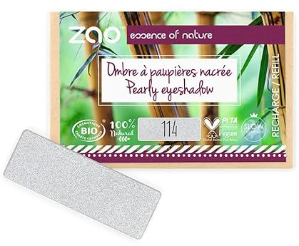 ZAO - Lidschatten, rechteckig, Bio, vegan, 114 Silber