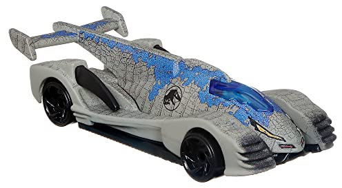 Hot Wheels Character Cars, Velociraptor, Blau, Spielzeugfahrzeug für Kinder ab 3 Jahren