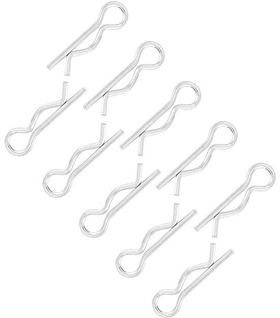 Dioche R Type Pin, Quick Release Pins, 1*18mm R Type Cotter Pin Clips Zinc Plated Retaining Pins Spring Clips Hair Pin