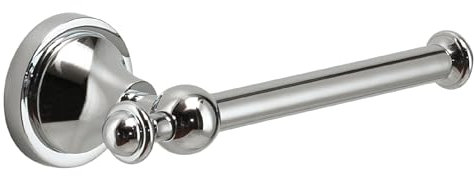 Gedy Nevis Portarotolo Carta igienica bagno, Cromo, Acciaio Inossidabile, 20,4 x 8,2 x 6