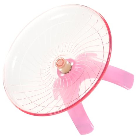 MILISTEN Fly N Saucer Hamsterrad – Laufrad Für Haustiere rutschfeste Scheibe Bequem Für Hamster Und Ratten Trainingsspielzeug Für Haustiere Freistehendes Design