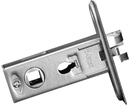 MAYANGYANG Bombin Cerradura Cuerpo de Cerradura de lengüeta Simple de Acero Inoxidable, Perno de Tres Pernos, silencioso, margen 35/40/45/50 mm, for Puerta de baño, Cerraduras Antibumping(40mm)