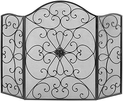 HAVVMK Pantalla ignífuga de 3 Paneles con protección contra chispas, Ideal para Decorar.