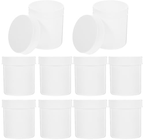 LRXIYODE 10 pezzi Bottiglie Medicinali con Coperchio Organizer Ampio per Piccole Bottiglie Contenitore Sicuro e Facile da Usare per Farmaci e Pillole