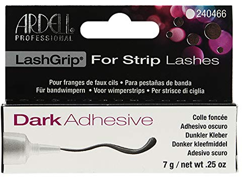 Ardell Pegamento de pestañas Negro | Lashgrip Strip Adhesive Dark| Dark Adhesive |Para Pestañas Enteras | Es un adhesivo a base de látex destinado a ser temporal.