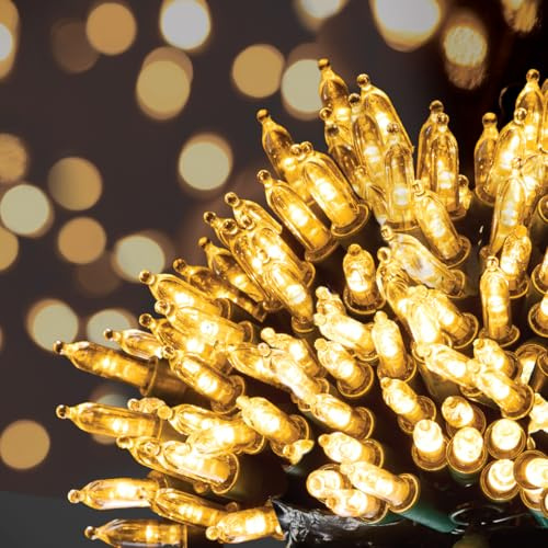 The Christmas Workshop 75270 200 Warm White Christmas Tree Lights/Static Decorative LED Fairy Lights / 22.9m Length/Indoor & Outdoor Christmas Decorations