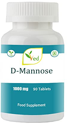 VED D Mannose 1000mg Tablets – Urinary Tract & Bladder Support – 90 Vegan Tablets – Food Supplement for Women & Men
