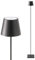 SIGOR Nuindie Stehleuchte - Dimmbare LED Akku-Stehlampe Indoor & Outdoor, IP54 spritzwassergeschützt, Höhe 120 cm, aufladbar mit Easy Connect, 12 h Leuchtdauer, nachtschwarz