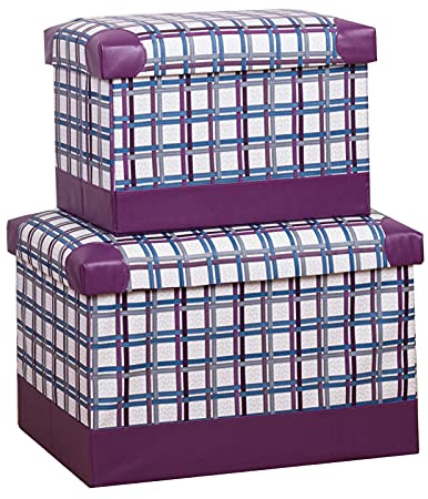 FOGUO Sitzbank mit Stauraum, Sitztruhe Aufbewahrungsbox Faltbar, Sitzhocker mit Deckel, Fußbank Truhen Fußablage, Deckel Abnehmbar, Einfache Handhabung