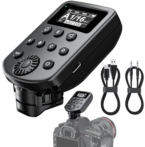 Wireless Flash Trigger Compatible with Godox 2.4G Wireless X System & Flashpoint R2 Radio Remote System, 32 Channels 5 Groups 99 Selectable IDs for Canon, for Sony, for Nikon, for Fujifilm Cameras