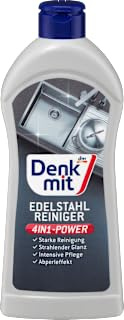 Detergente per acciaio inox, 300 ml - Marchio DM Germania - Compatibile con denkmit - Edelstahlreiniger, 300 ml