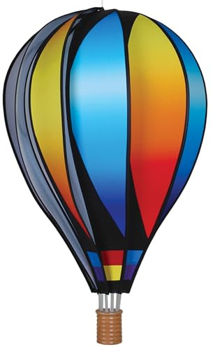 Hot Air Balloon Hanging Garden Spinner 22 - Vibrant Sunset Gradient Design, Weather-Resistant Outdoor Decor, Durable & Lightweight for Patios, Yards, and Gardens - Eye-Catching Wind Spinner