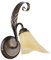 Onli Alga Wandleuchte klassisch Metall gold Weises, braun