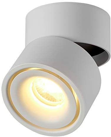 Dr.lazy 10W LED Spot light Faretti da soffitto, Lampada, plafoniera, Orientabili da muro,10x10x10CM(Bianco-3000K)