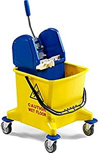 Denox Chariot de Nettoyage, 25 L, Bleu/Jaune