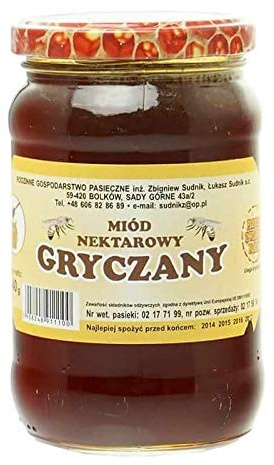 Buchweizen Nektar Honig 500g Rodzinna Pasieka Sudnik