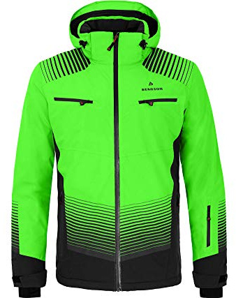 Bergson TAAVI | Herren Skijacke, wattiert, 20000 mm Wassersäule, Green Gecko [272], 52 - Herren