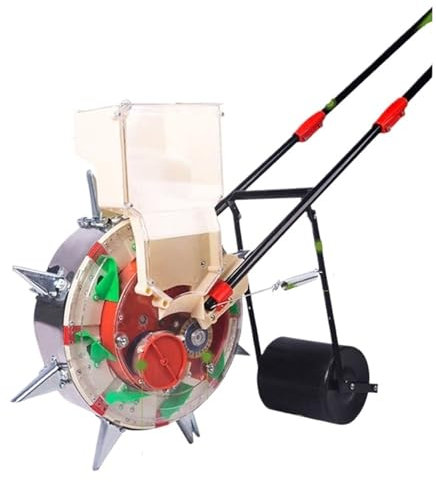 XFYESL Siembra Esparcidor Sembradora Manual multifunción de Acero Inoxidable, máquina prensadora de película, Herramienta para Plantar Semillas Multifuncionales Plantador