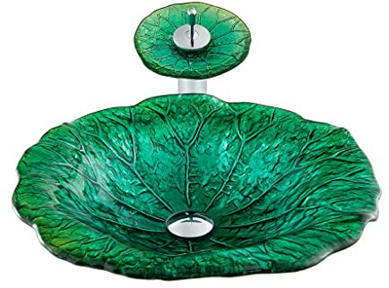 Lavandino da appoggio per bagno, Lavandino da appoggio per bagno, Mobiletto moderno per hotel, Lavandino da appoggio in vetro temperato per bagno, Lavandino da appoggio artistico, Lavandini per bagno