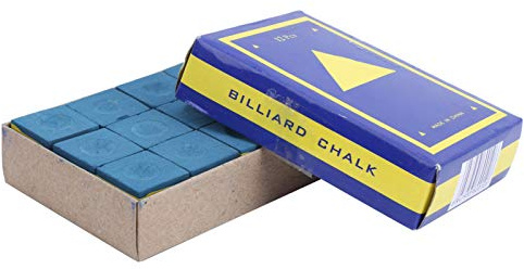DIRBAK 12 Piezas de Tiza para Taco de Billar, Tiza de Billar de precisión Antideslizante de Alta adherencia para Puntas de Taco de Billar, Accesorios de Billar