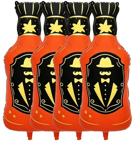 Whiskey Bottle Balloon Beer Themed Birthday Party Decoration Aged to Perfection Party Supplies Woman Man Party Supplies