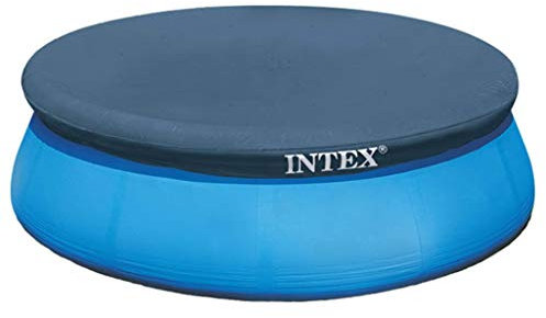 mewmewcat - Telo Protettivo Rotondo per Piscina, 305 cm, Colore: Blu Navy