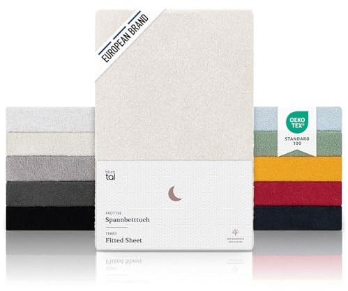 Blumtal frotté underlakan - Cuddly soft underlakan, Oeko-Tex certifierad, olika färger och storlekar