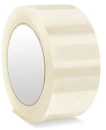 Kajal Lot de 144 rouleaux de ruban adhésif transparent - En polypropylène silencieux avec une forte adhérence - 45 µm d'épaisseur - Idéal pour les cartons et l'expédition - Ruban d'emballage de