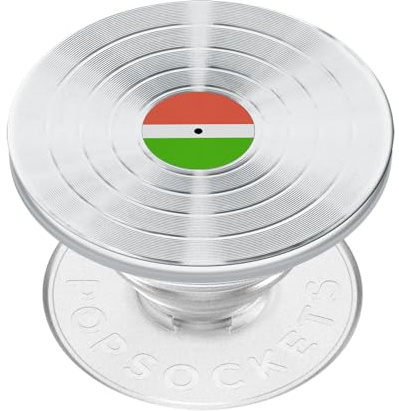 PopSockets telefongrepp med expanderande kickstand, självhäftande grepp – silver