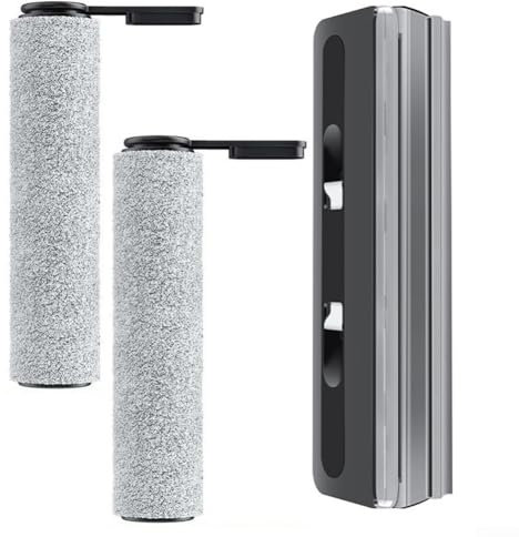 Robustes Ersatz-Set Hauptbürstenschild & Doppelrollen kompatibel mit Tineco für Floor S6S7 Pro Staubsauger