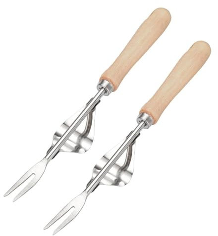 Guangcailun 2X Outil de désherbage pour pavés avec poignées ergonomiques Outils de Jardinage en Bois pour Entretien de Jardin avec Gaine pour pioche de désherbage