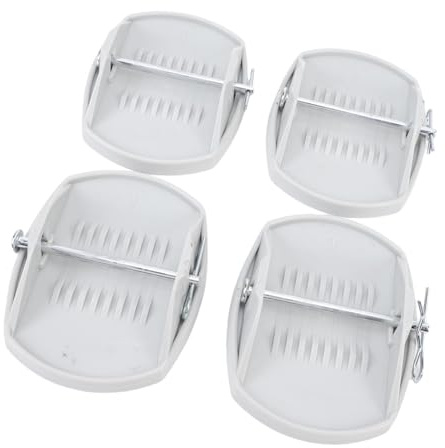 HEEPDD Juego de Almohadillas para Gato, Almohadillas de Soporte para Gato, de Bloqueo Seguro, Base Antihundimiento, Ideal para Remolques de Vehículos Recreativos y Vehículos de Acampada (Gray)