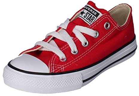 Converse Chuck Taylor Yths C/t all Star Ox Canvas, Scarpe da Fitness Unisex-Bambini, Rosso (Red 600), 33.5 EU