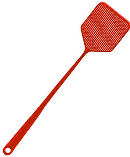 abrakado.nath Grande TAPETTE A Mouche Plastique Manche RENFORCE 47 CM Anti Insecte
