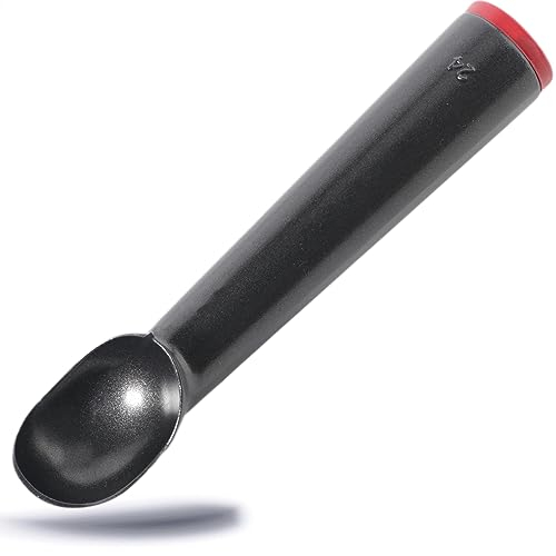 Gastronette Eisportionierer Eislöffel Eiskugelformer Eiskugel Portionierer Eisdipper lang Kugeleis Eiskelle Löffel für Speiseeis Ice Dipper Scooper warming liquid inside 1/24 Volumen Warme Hand