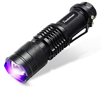 Schwarzlicht UV-Taschenlampe LED UV-Urindetektor für Hunde- / Katzen- / Haustierurin & Trockenflecken auf Teppichen/Boden