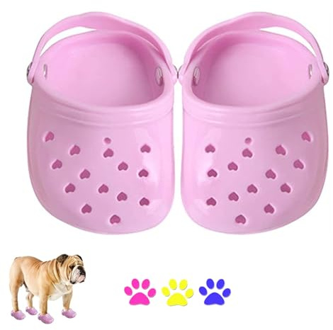 2 Pcs Pet Dog Shoes - Breathable Summer Sandals With Anti-Slip Sole for Puppy Small Dogs - Comfortable Rubber for Pet Festival Photo Shooting