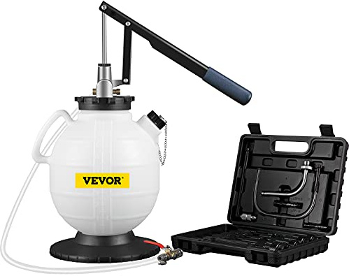 VEVOR Pompa per Trasmissione Olio Motore, 7,5 Litri ATF Pompa Trasmissione Fluido Ricarica di Olio, 7,5L Kit Cambio Olio Manuale Sistema di Riempimento Pompa del Liquido Strumento