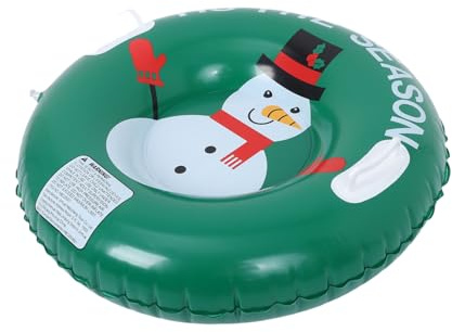 ULTECHNOVO Heavy Duty Snow Tube Inflatable Snowman Sled for Adults Thickened Winter Outdoor Sliding Tube with Fast Inflation and Portable Compact Storage