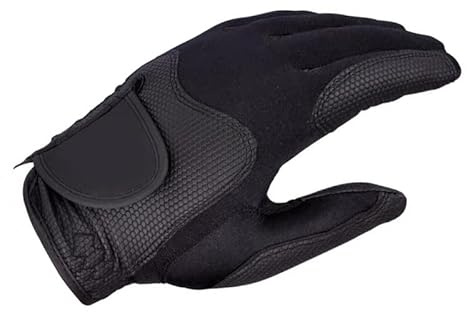 Wakects Guanto da Golf per Mano Sinistra, Guanto da Golf Singolo Elastico Traspirante in Poliestere per Uomo Donna, Design Durevole Lavabile (M)