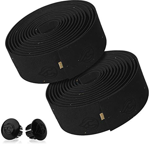 Cinelli Gel Cork - Cinta adhesiva para manillar, color Negro