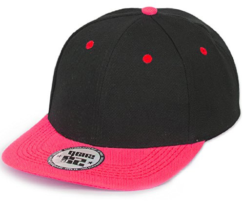 4sold barn snapback-keps basebollkeps hip-hop, Svart rosa, en storlek